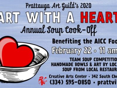 ‘Art With A Heart’ Coming Saturday to Prattauga Art Guild; Benefits AICC Food Bank