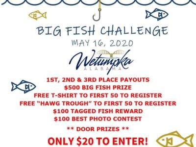 Big Fish Challenge Kayak Fishing Tournament Coming To Wetumpka May 16; Open to Public