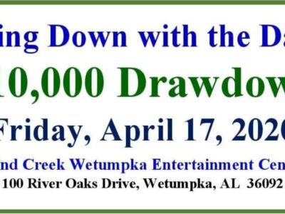 10th Annual ‘Getting Down with the Dawgs’ $10,000 Drawdown will be Friday, April 17 at Wind Creek Entertainment Center