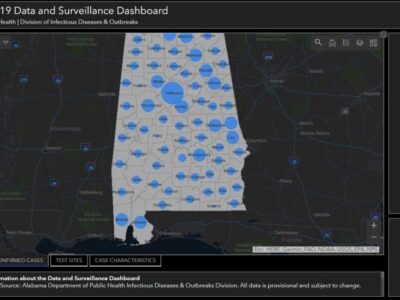 Confirmed Cases of COVID-19 in Alabama at 2,328 as of 1:30 p.m.; 48 Deaths Confirmed Related to Virus