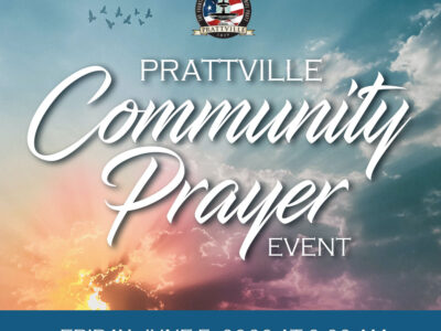 Prattville, Community Leaders to Host Community Prayer Event at 9 a.m. Friday in front of City Hall on  Main Street