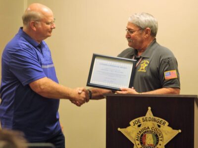 Jeffrey Williams Honored with Life Saving Award After Stopping for Trailer Fire, Waking Resident