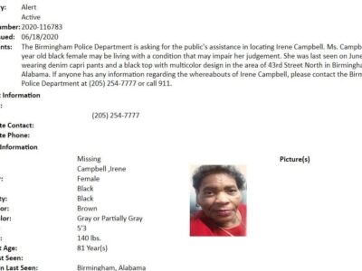 Missing, Endangered: Birmingham Police Seek 83-Year-old Last Seen June 15