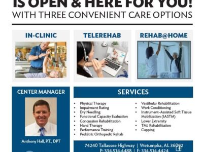 Rehab Associates of Wetumpka is Open and Ready to Serve the Community