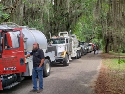 Funeral Procession from The Elms of Coosada to Brookside Funeral Home honors a ‘Wonderful, Giant of a Man’ Brent Bradshaw, of Elmore