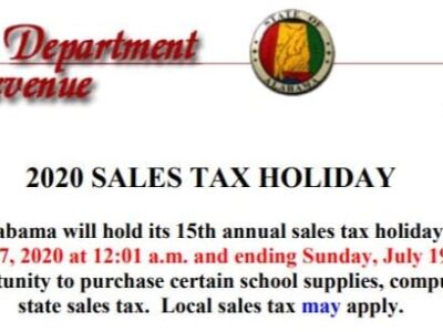 Reminder: Back-to-School Sales Tax Holiday is Happening This weekend!