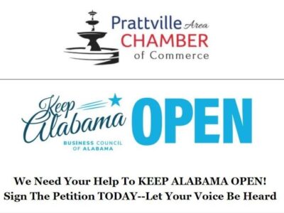 Prattville Chamber Promotes Petition to Keep Alabama Open