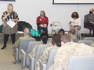 Taylor and ADRS team with the Alabama National Guard for disability etiquette training