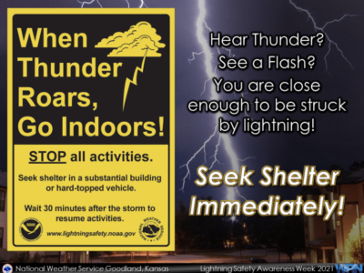 This week is Lightning Safety Awareness Week; Do You Understand the Danger?