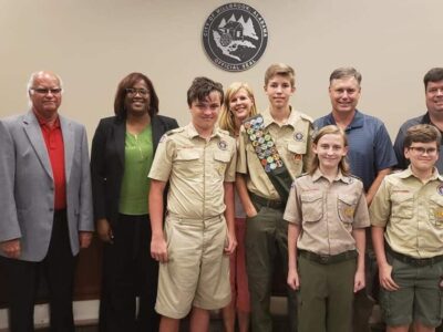 Jonathan Buckner’s Eagle Scout Project at RSUMC Recognized at Millbrook City Council Meeting