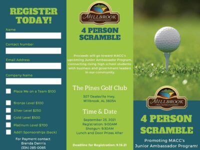 Millbrook Chamber Hosting 4-Person Scramble at Pines Golf Course Sept. 23; Sponsorships Available