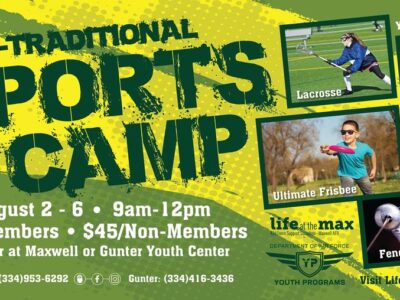 Non-Traditional Sports Camps Coming to Maxwell & Gunter Annex Youth Centers