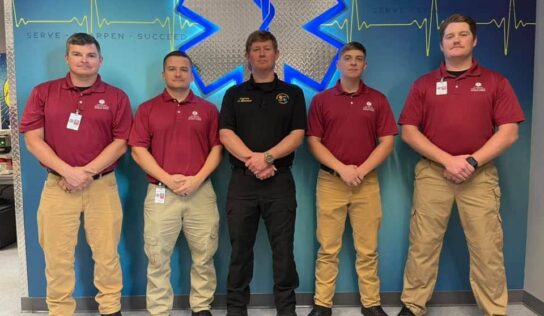Congratulations In Order for Prattville Fire Medics!