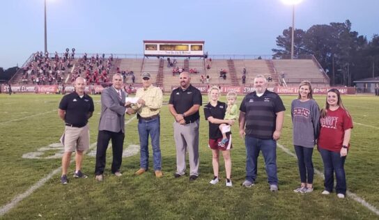 State Rep. Ingram Presents $10,000 check to Stanhope Elmore High