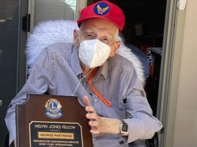 Partridge Awarded Melvin Jones Fellowship, Milestone Chevron Award from Prattville Lions