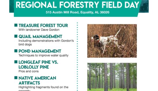 Upcoming Workshops: Alabama Cooperative Extension System hosting Regional Field Day