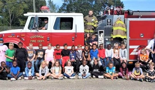 Coosada Fire Department Visits First Graders about Fire Safety