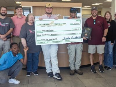 Joey Sedinger Named Long-Lewis Hero of the Month for September