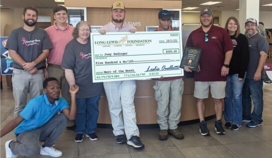 Joey Sedinger Named Long-Lewis Hero of the Month for September