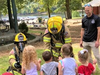 Elmore County HIPPY Group Meets with ADPH and Wetumpka Fire Department Personnel