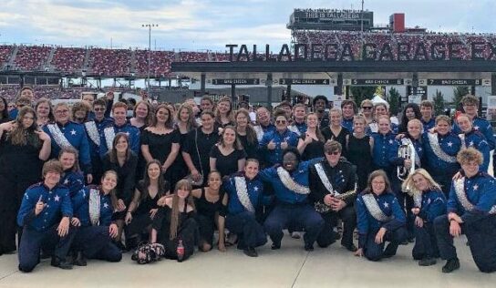 Marbury Band, Choir Perform at Xfinity Sparks 300 at Talladega Superspeedway