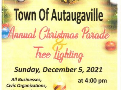 Autaugaville Christmas Tree Lighting, Parade is Dec. 5 at 4 p.m.