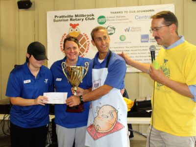 First Waffle Cook-Off Brings Huge Crowd Despite Rain Threat; Money Will Benefit Community Organizations