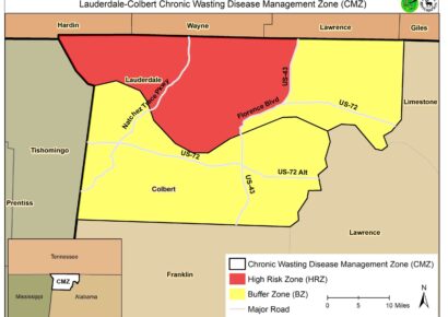 First Case of Chronic Wasting Disease for Alabama Detected in Lauderdale County