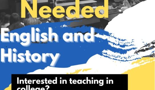 CACC News: Adjunct Instructors Needed for English, History; Scholarship Deadline for Students is Feb. 15