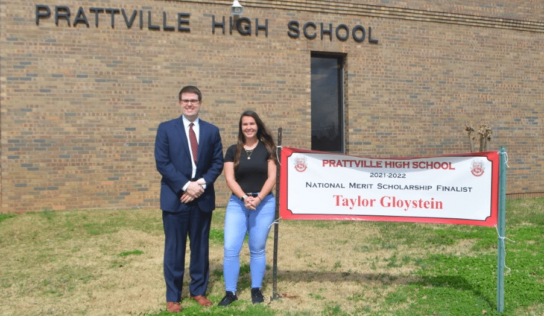 Taylor Gloystein of Prattville High School Named National Merit Finalist