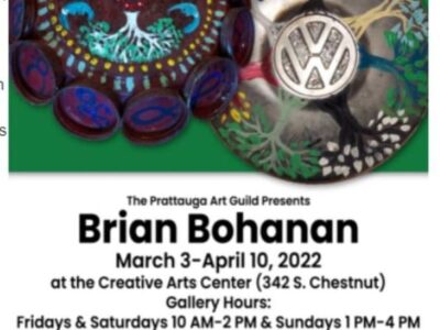 Prattauga Art Guild Hosts Brian Bohanan Folk Art Exhibit through April 10
