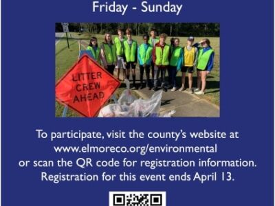 Elmore County Spring Cleanup is April 22-24; Sign Your Team up Now