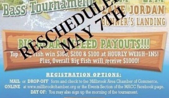 Millbrook Chamber’s Big Fish Bass Tournament Postponed until May 7