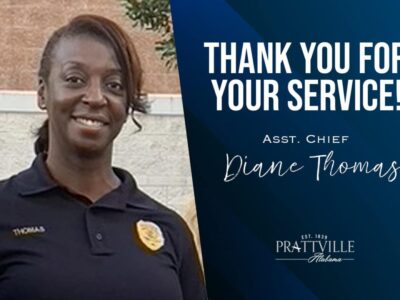 City of Prattville Commends Diane Thomas on 28 years of service as Assistant Police Chief
