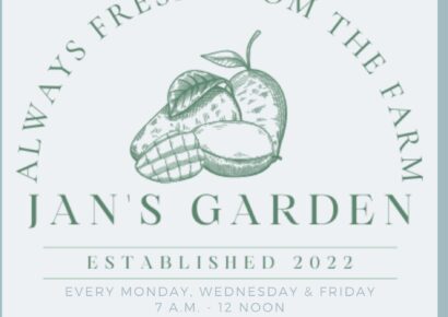Janβs Garden Opening April 25th in Millbrook in Catfish House Parking Lot