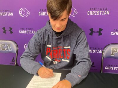 PCA Christian Program History as First Wrestler to Sign Collegiately 