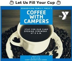Coffee, Donuts, Campers and Songs at Grandview YMCA of Millbrook July 27