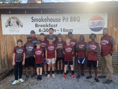 The Millbrook City League 12U Baseball Team Holds Fundraising Event at Smokehouse Pit BBQ 