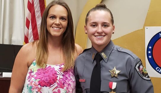 Autauga County Deputy Allie Livingston Presented Life Saving Medal for Her Quick Action