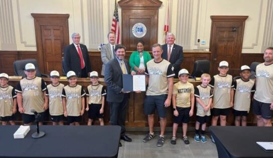 Wetumpka 8U-Gold Baseball Team Recognized During Elmore Commission Meeting