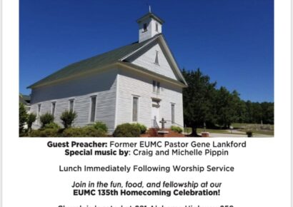Equality United Methodist Church Celebrates 135th Annual Homecoming September 11