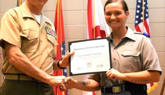 Kadence Horton, of Prattville, selected as Outstanding Female Recruit at MMI