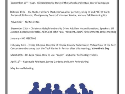 Elmore County Education Retirees Association Meeting Dates Set
