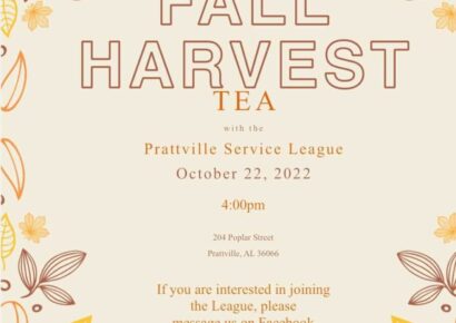 Prattville Service League Hosting Membership Tea Oct. 22