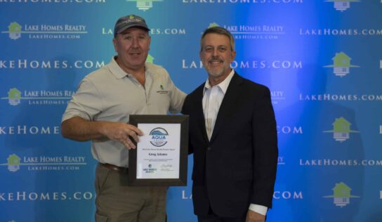 Lake Martin Agent Greg Adams Wins ‘Aqua’ Award at Lake Homes Realty’s annual Summit