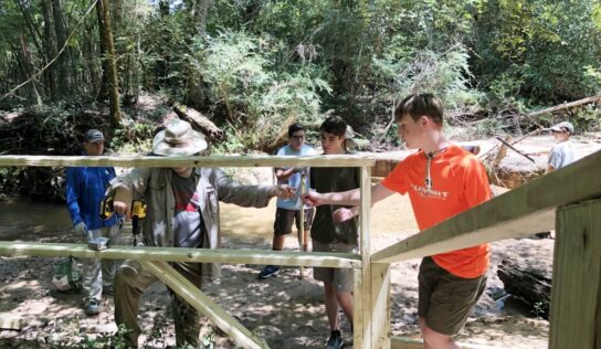 John Merritt Leary, with Troop 4, Completes Eagle Scout project for Alabama Nature Center of Millbrook