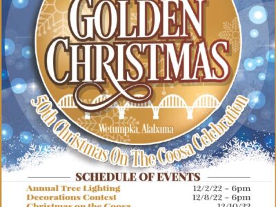 City of Wetumpka Announces plans for 50<sup>th</sup> Christmas on the Coosa Celebrations