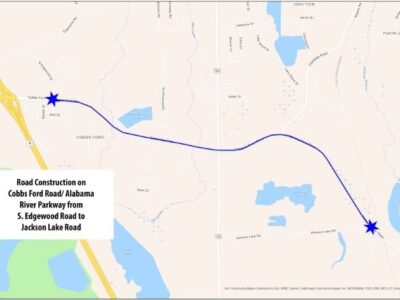 Road Construction on Cobbs Ford Road/ Alabama River Parkway Beginning Soon