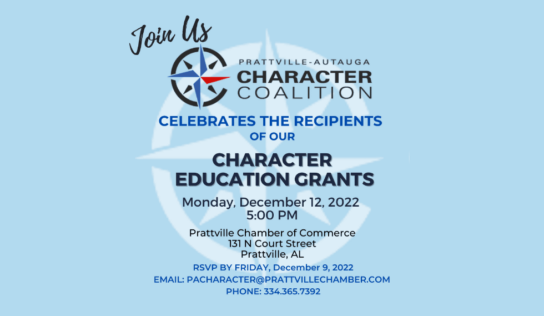 <strong>Prattville Chamber, Character Coalition Presenting Education Grants to Prattville and Autauga County Schools and Educators</strong>