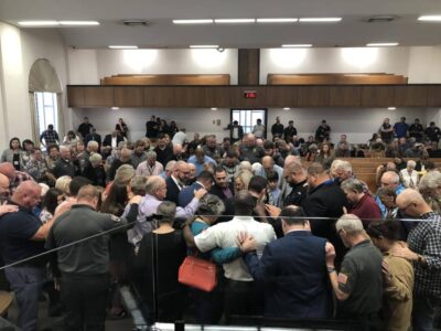 Surrounded with Prayer, Mark Harrell Takes Oath of Office for Autauga County Sheriff